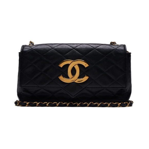 Chanel Handbags - Chanel Matelasse Chain Lambskin Shoulder Bag Black